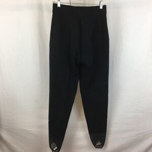 NWT Ski West Black Ribbed Stirrup Ski Pants Women Size 12 Long